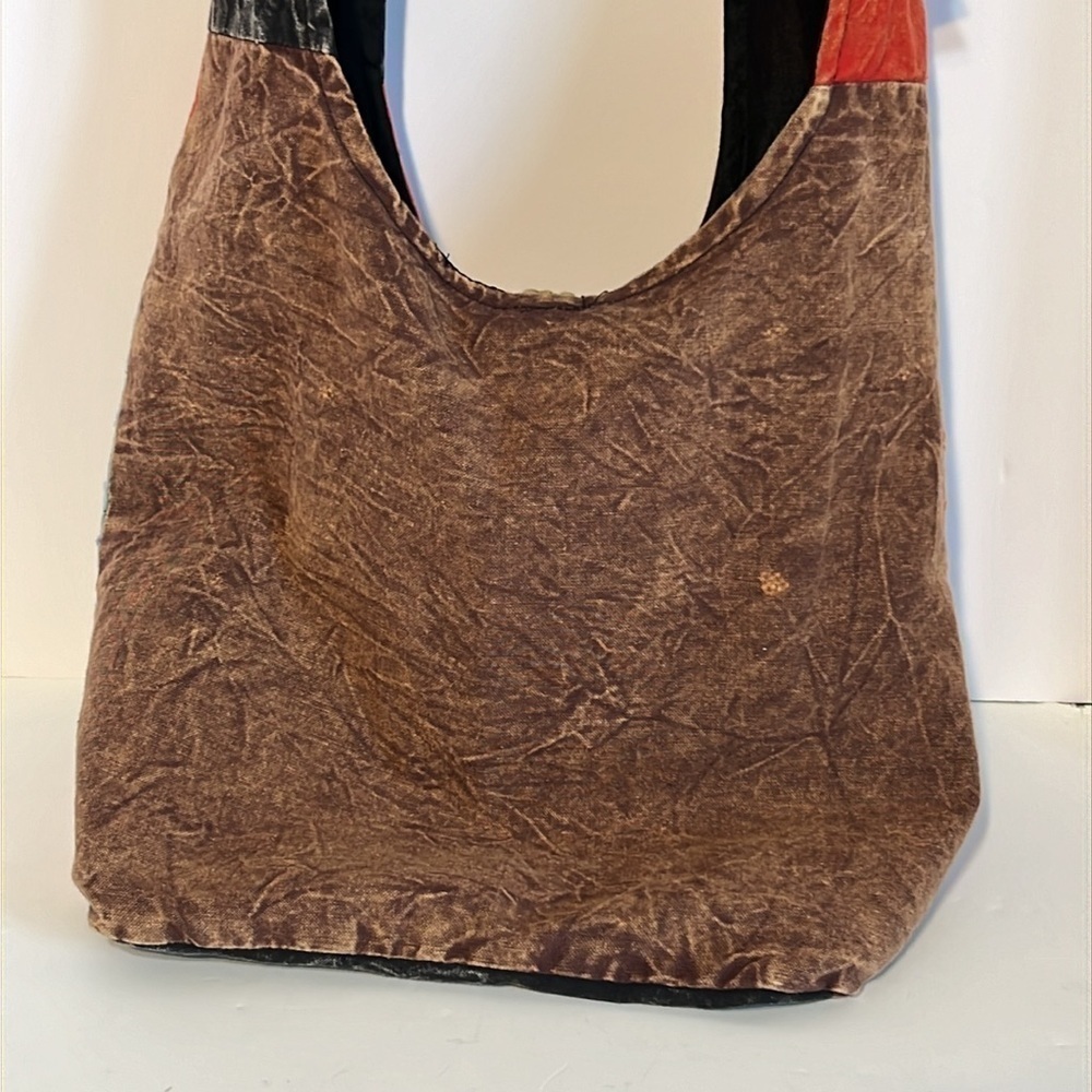 India Boutique Womens Boho Cotton Hobo Hippie Crossbody Purse - Picture 7 of 15